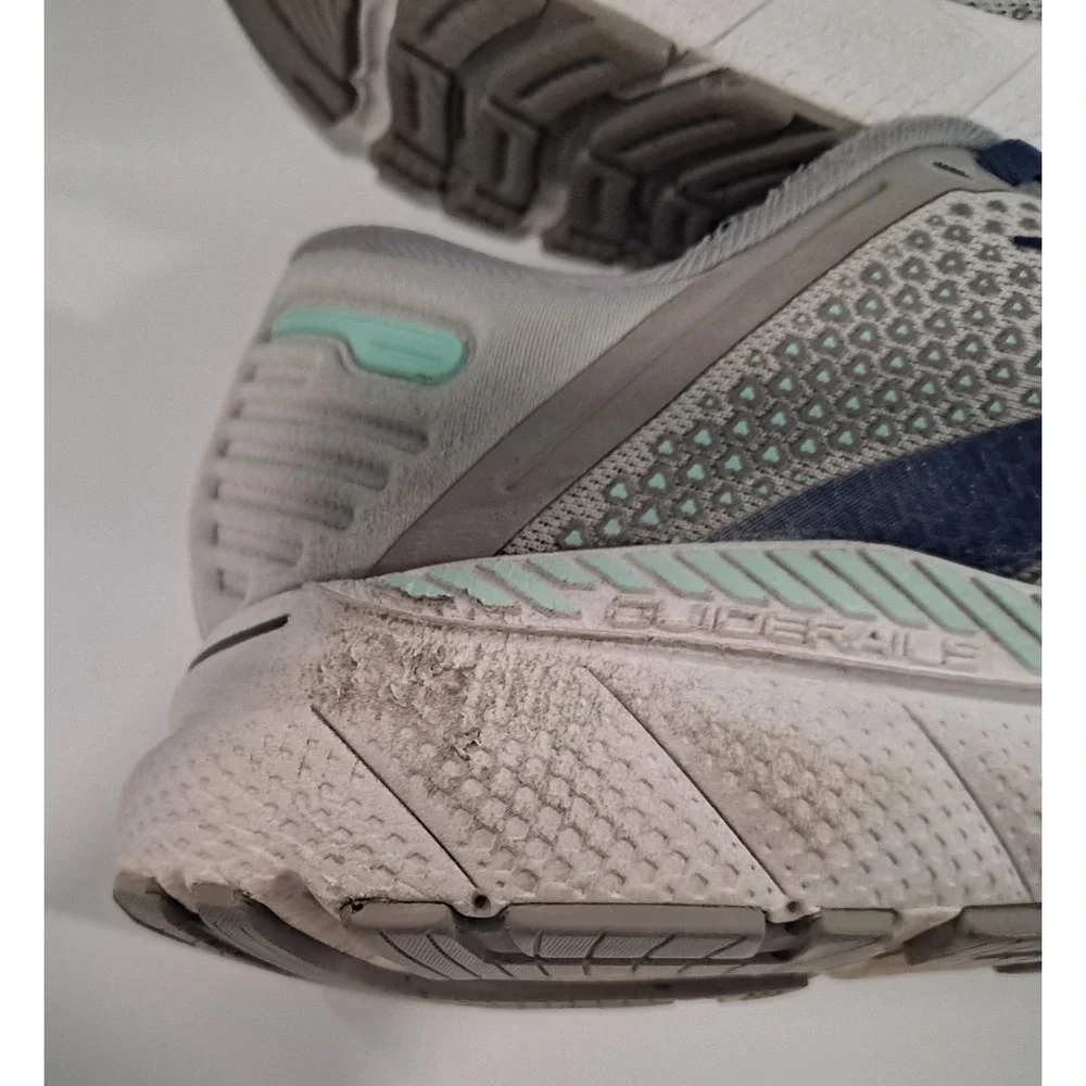 Brooks Adrenaline GTS 22 Women's 11 D Wide Alloy/Blue/Green‎ Running  No Insert